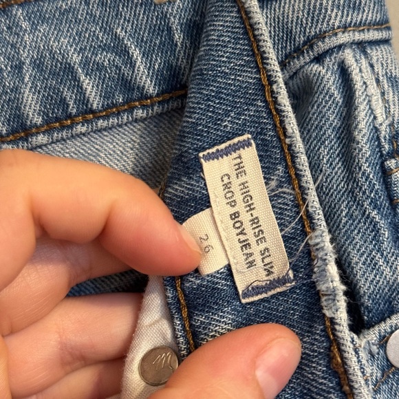 Madewell Women’s High-Rise Slim Crop Boy Jean - Picture 3 of 8